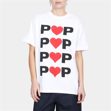 Pop Trading Company Hearts T-shirt White
